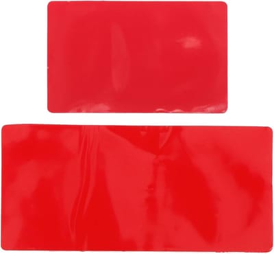 Regensensor Vervangingsfilm - Autoruit Gel Pad - Heldere Zichtbaarheid - Universele Compatibiliteit - 2 Stuks - Rood