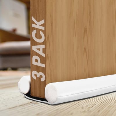 Dubbelzijdige Tochtstrip voor Deuren - 3 Pack met Schuimafdichting voor Energiebesparing en Geluiddemping