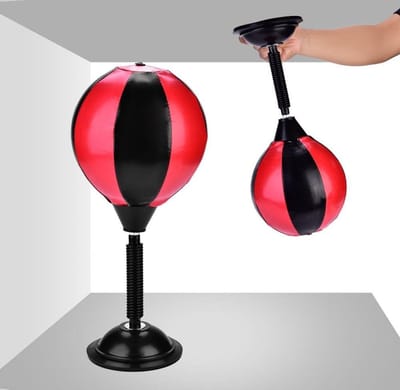 Bokszak Stress Reliever Desktop Punching Ball - Roestvrij Staal - Snelheid Peren - Anti-Stress Krachttraining - Kantoor Benodigdheden