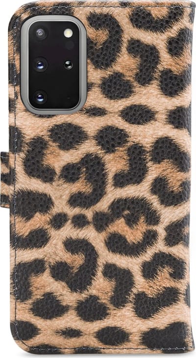 My Style Telefoonhoesje geschikt voor Samsung Galaxy S20 Plus Hoesje | My Style Flex Wallet Bookcase Portemonnee | Pasjeshouder voor 3 Pasjes | Telefoonhoesje voor Pinpas / OV Kaart / Rijbewijs - Leopard | Bruin