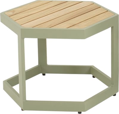 Beistelltisch Esagono 48x41,5x34cm soft groen | Zijtafeltje | Salontafel