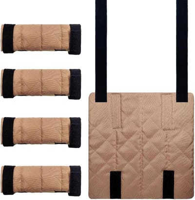 Stapelbedkussen - Ladderbekleding - Veilig Klimmen - Antislip Buitenkant - 4 Stuks - Grijs