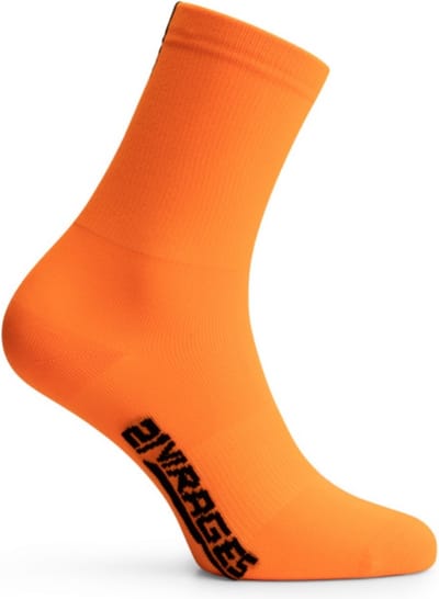 21Virages 2 PAAR  Colora fietssokken zomer Fluo Oranje - 37-42