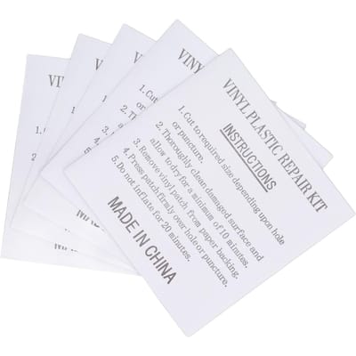 50 Stuks Zwembad Transparante Reparatiesticker Zelfklevende Reparatiepleister voor Opblaasspeelgoed Opblaasbed PVC Nylon white