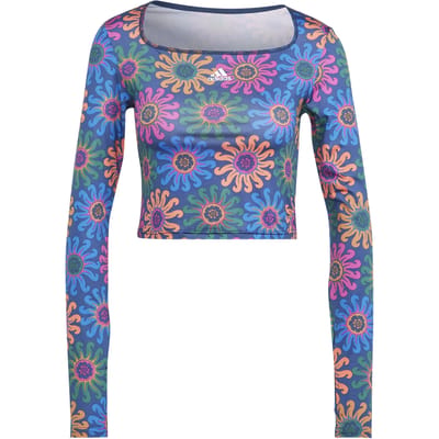 Dames-T-shirt met lange mouwen adidas X Farm Rio