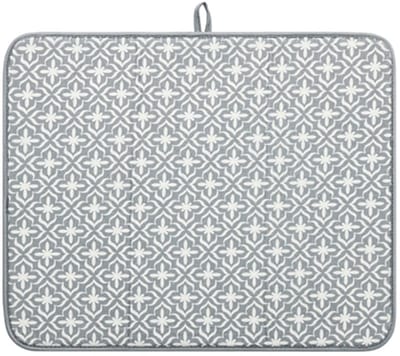 Dailygoods- Afwasmat Sneldrogend - Microvezel - Hittebestendig - Afdruiprek - 49x41 cm - Absorberend Materiaal - Afdruipmat