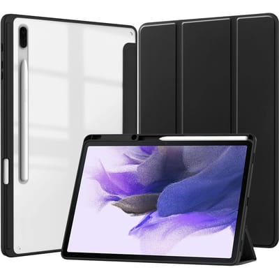 Étui pour Tablette en Acrylique pour Samsung Galaxy S10 S9 Ultra 14.6  S8 S7 Plus 12.4  S6 Lite A9 Plus A8 10.5 Pouces avec Support pour Stylet Tab A9 8.7inch noir