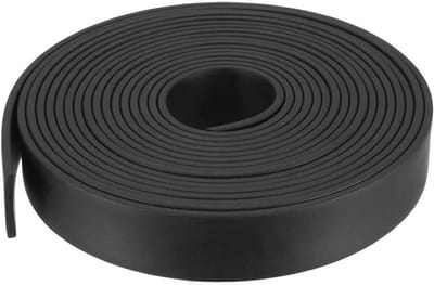 Rubberen Afdichtstrip - Massieve Rubberstrip - Afschermen en Isoleren - Weerbestendig EPDM - 25mm x 3mm x 5m - Zwart