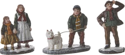 Luville - Village people set - Kersthuisjes & Kerstdorpen