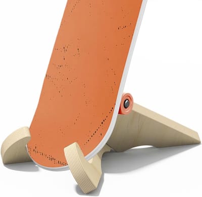 VHV-Skateboard rek - Skateboard standaard - Longboard rek - Snowboard standaard - Vrijstaand - Hout - Voor binnen, garage en woonkamer - Stabiel - 26.5cm