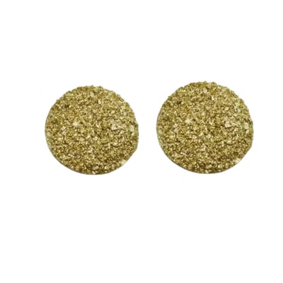 Clipoorbellen goudkleurig -kunststof -2 cm- geen gaatje- Charme Bijoux