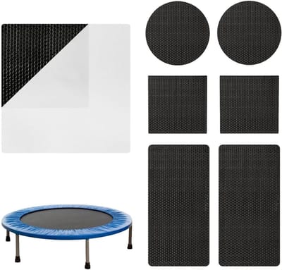 Trampoline reparatieset - Zelfklevende patches - Trampoline herstellen - Sterke hechting - 3 maten - Zwart