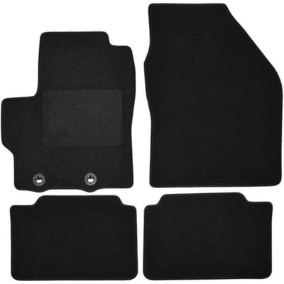 Tapis de sol - Toyota - Yaris - Velours noir - 4 pièces - Ajustement précis