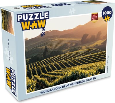 Puzzel Wijngaarden in de Verenigde Staten - Legpuzzel - Puzzel 1000 stukjes volwassenen