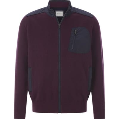 Babista herren Vest - 44/46 - donkerrood - Plus Size