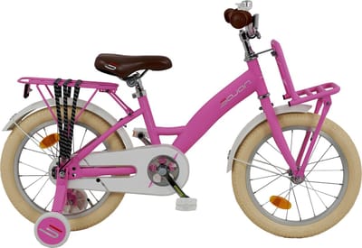 2Cycle Lady kinderfiets 16 inch (4 tot 6 jaar) voor meisjes mat-roze