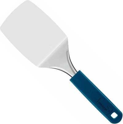 Déglon Compacte spatel – roestvrijstaal – blauw handvat – 16x7 cm – vaatwasmachinebestendig