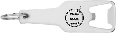 Akyol - beste broer ever flesopener - Broer - liefste broer die er is - liefde - leuk cadeau voor je broer om te geven - 105 x 25mm