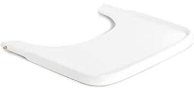 hauck Houten eetplank voor alpha+ & bèta+ houten kinderstoel Alpha Wooden Tray, voor kinderen van 6-36 maanden, eettafel van FSC®-gecertificeerd beukenhout met verhoogde rand (wit)