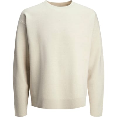 Jack & Jones - Heren Trui Bradfort Knit Crew Neck - Beige - Maat S