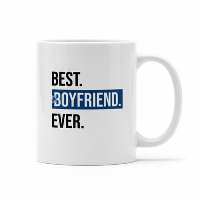 Best Boyfriend Ever Mok – Romantische Liefde Tekst Koffiemok – 330 ml Keramische Mok