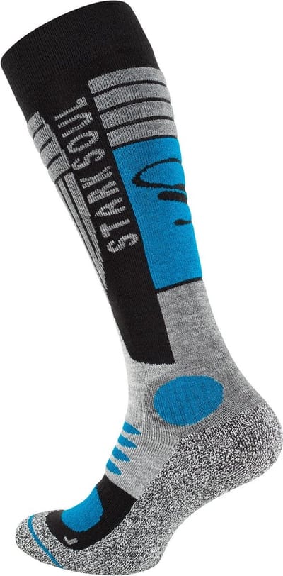 2 paar ski- en snowboardkousen - Stark Soul - Zwart/Turquoise - Maat 35/38