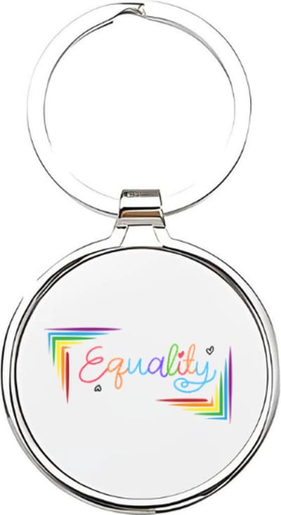 Akyol - equality Sleutelhanger - Lgbti - lgbti gemeenschap - lgbti - pride - gender equality - gender neutrale sleutelhanger - genderneutraal accessoire - queer - lgbtq + geschenk - non-binair - transgender - bi - sleutelhanger - 4 x 7,5 CM