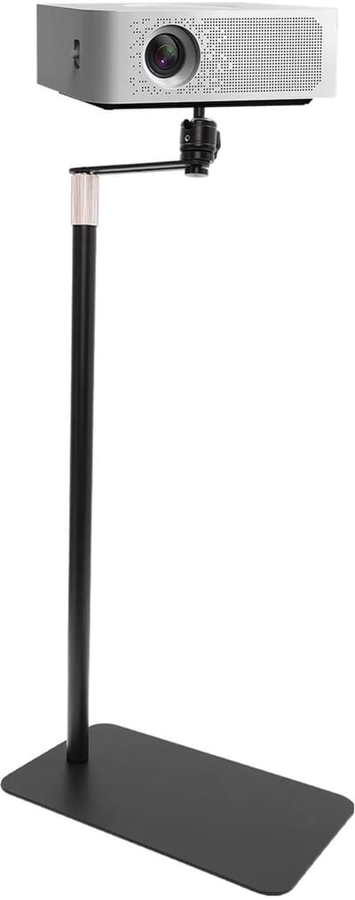Beamerstandaard - Projectorhouder Vloer - Presenteren Thuis - 360 Graden Draaibaar - 60-120 cm - Zwart