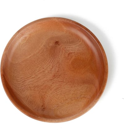 Khaya - houten bord Ø 20 cm - voor ontbijt, lunch of voorgerecht - eco-vriendelijk