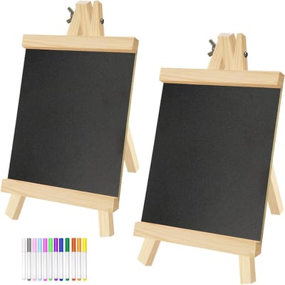 Klein tafel schildersezel van 28 cm voor krijt - ideaal voor kunst, decoratie en presentaties
