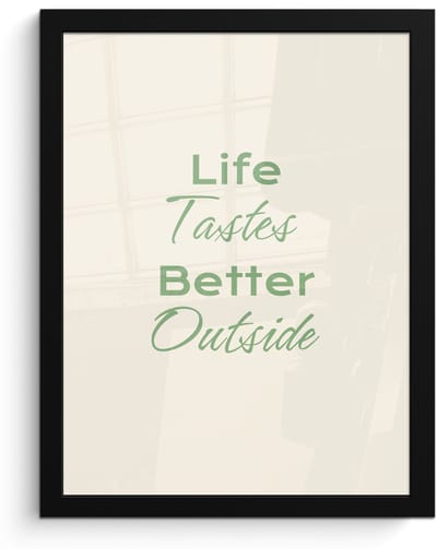Poster in lijst - Fotolijst 30x40 cm - Posters - Tekst - Sierlijk - Letters - Groen - Posterlijst zwart - Decoratie - Wanddecoratie woonkamer - Muurdecoratie slaapkamer