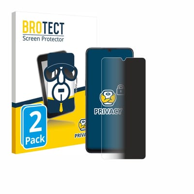 BROTECT - privacy screenprotector voor Oppo A91 - Folie Beschermfolie Blauwlichtfilter 2 Stuks