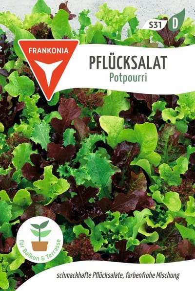 Losbladige sla, potpourri - groentezaden, slazaden, zaden