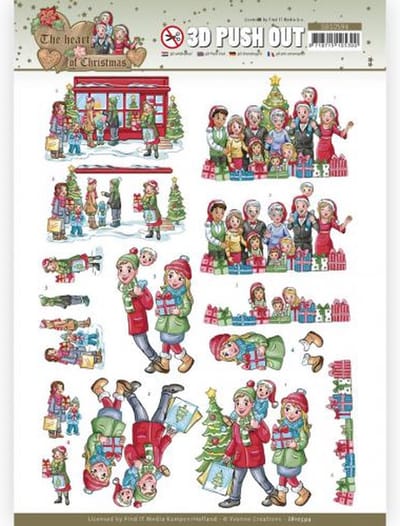 3D Push Out - Yvonne Creations - The Heart of Christmas - Shopping