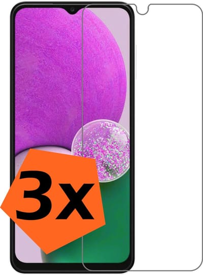 Screenprotector - 3 Stuks - Geschikt voor Samsung Galaxy A13 4G - Extra Sterk - Gehard Glas - Beschermglas - Tempered Glass - Screen Protector