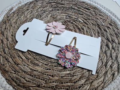 Klikklak haarspeldjes Roze Glitter Klikklak 5cm - kinderknipjes - Babyhaarclipjes - Kinderhaaraccessoires - Haarspeldjes kinderen - Haaraccessoires meisjes - Haarspeldjes baby - Kinder haarspeldjes - Kinder haarclips - Haarspeldjes meisje