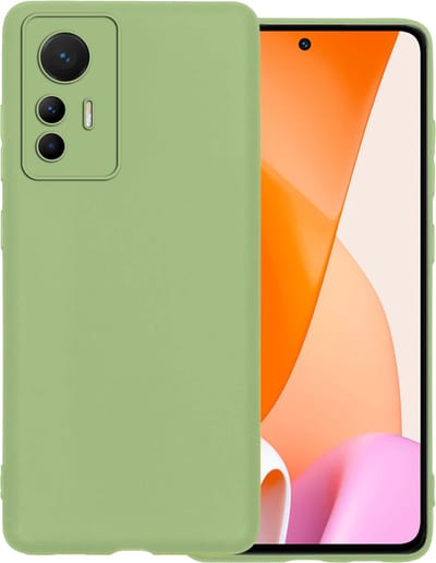 Hoesje Geschikt voor Xiaomi 12 Lite - Sterk & Shockproof - Hoes Cover - Siliconen Case - Groen