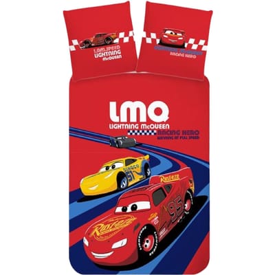 Disney Cars peuterdekbedovertrek Rood - 100 x 135 cm - Katoen