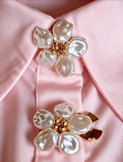 Knopen set kraag - button covers - knopen set - buttoncovers - decoratieve knopen - knopen voor op een blouse - knopen voor aan mouwen - knopen - button set - 2 paar - button covers - Afneembare Manchetten - Kraag - kraagje - afneembare kraag -