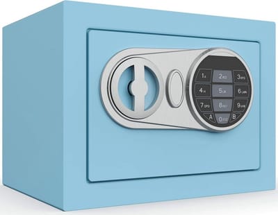 Digitale Elektronische Kluis met Toetsenbord voor Thuis en Kantoor Blauw