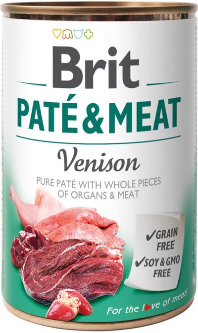 Brit Blik Paté & Meat 400 g - Hondenvoer - Hert