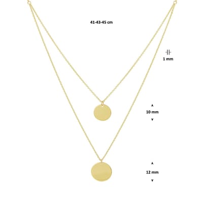 Collier Rondjes 41 - 43 - 45 Cm