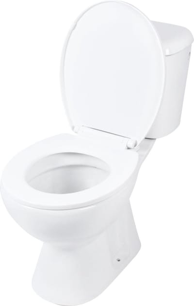 Toiletpot Differnz Staand Met PK Uitgang Inclusief Toiletbril Wit