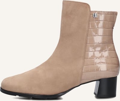 Hassia Milano Enkellaarsjes - Enkelboots met rits - Dames - Beige - Maat 38