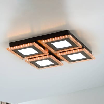 JUST LIGHT. GmbH LED plafondlamp Acri CCT RGB afstandsbed. 44x44cm