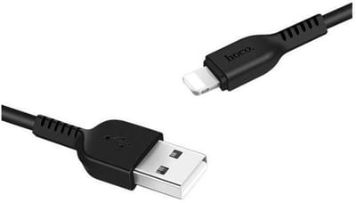 HOCO X20 Flash USB naar Lightning kabel 2 meter zwart - voor Apple iPhone en iPad
