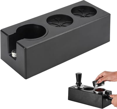 Verstelbaar Tamper Station voor Espresso met 3 Holes - Antislip Tamperhouder voor Barista en Thuisgebruik, Ideaal voor Koffieliefhebbers en Barista Accessoires