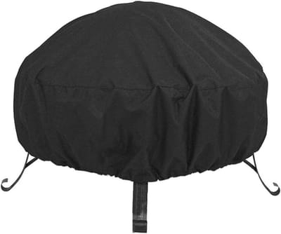Vuurkorf Afdekhoes - Buitenhaard Cover - Bescherming Buiten - Waterdicht & UV-bestendig - 73.5 cm - Zwart