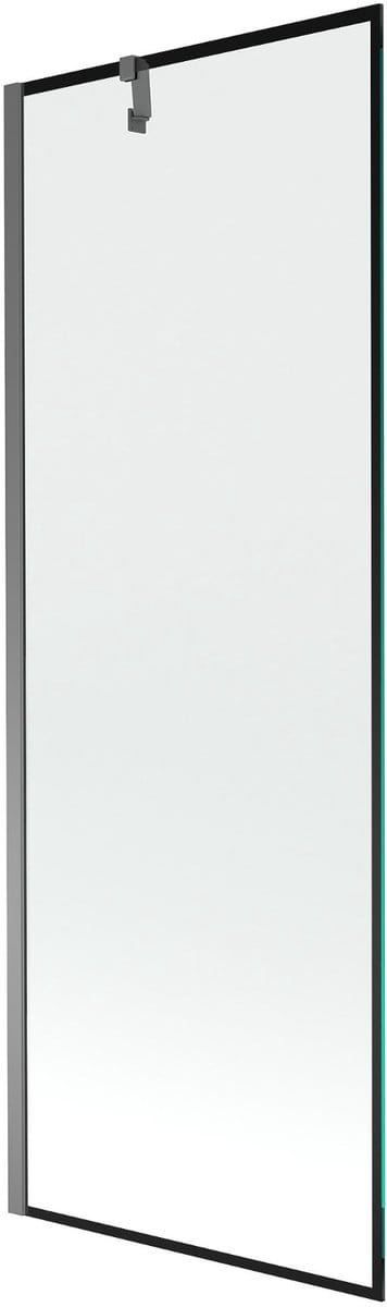 Mexen Next badwand scherm 1-deurs 70 x 150 , zwart frame, kanonmetaal - 895-070-000-00-70-95