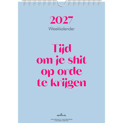 Weekkalender 2027 &C 165x230mm nederlands